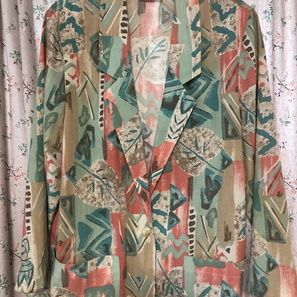 Cricket Lady’s VTG Pastel Eomens Blazer size 14 - Picture 2 of 2